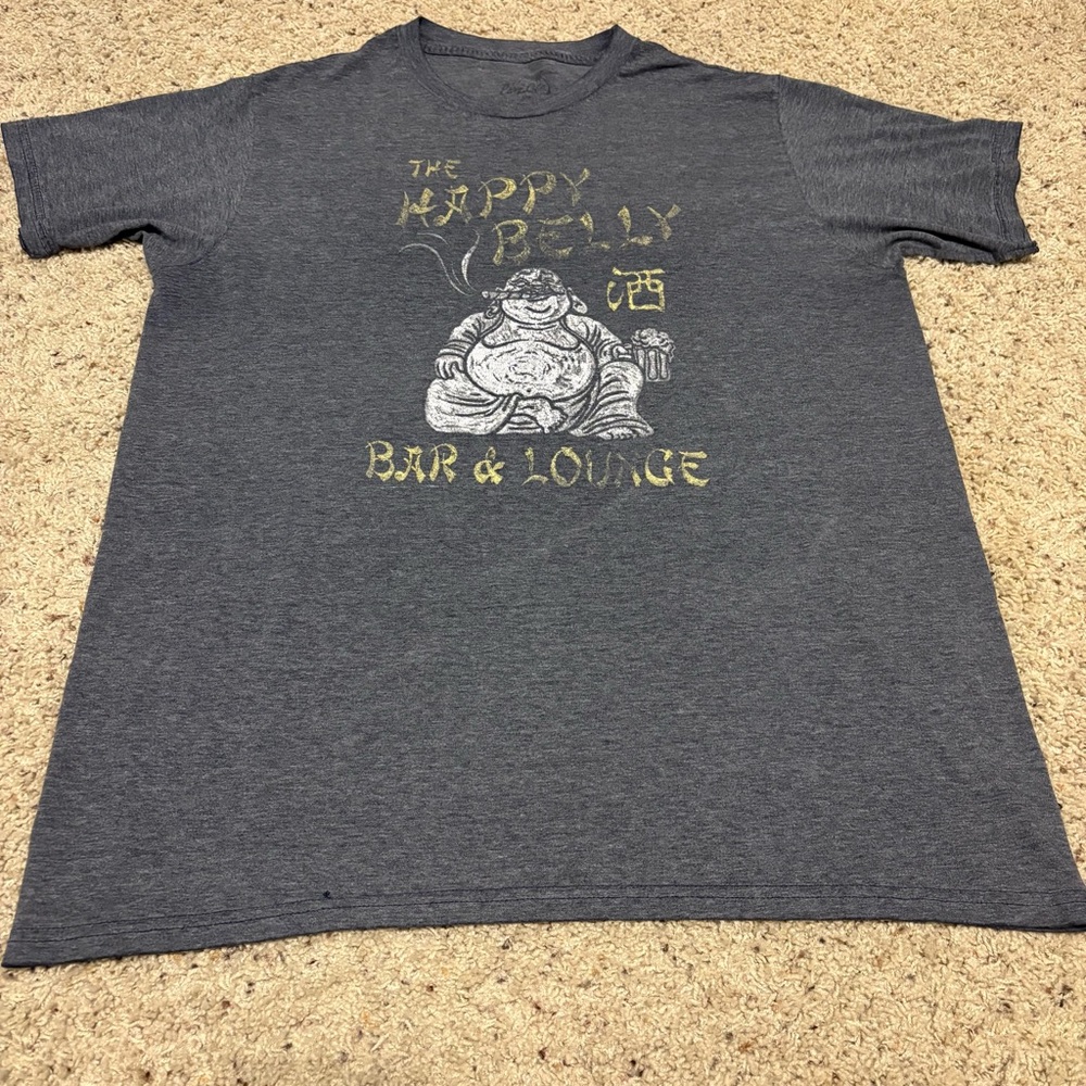 Buddha Graphic Gray Tee Size Large